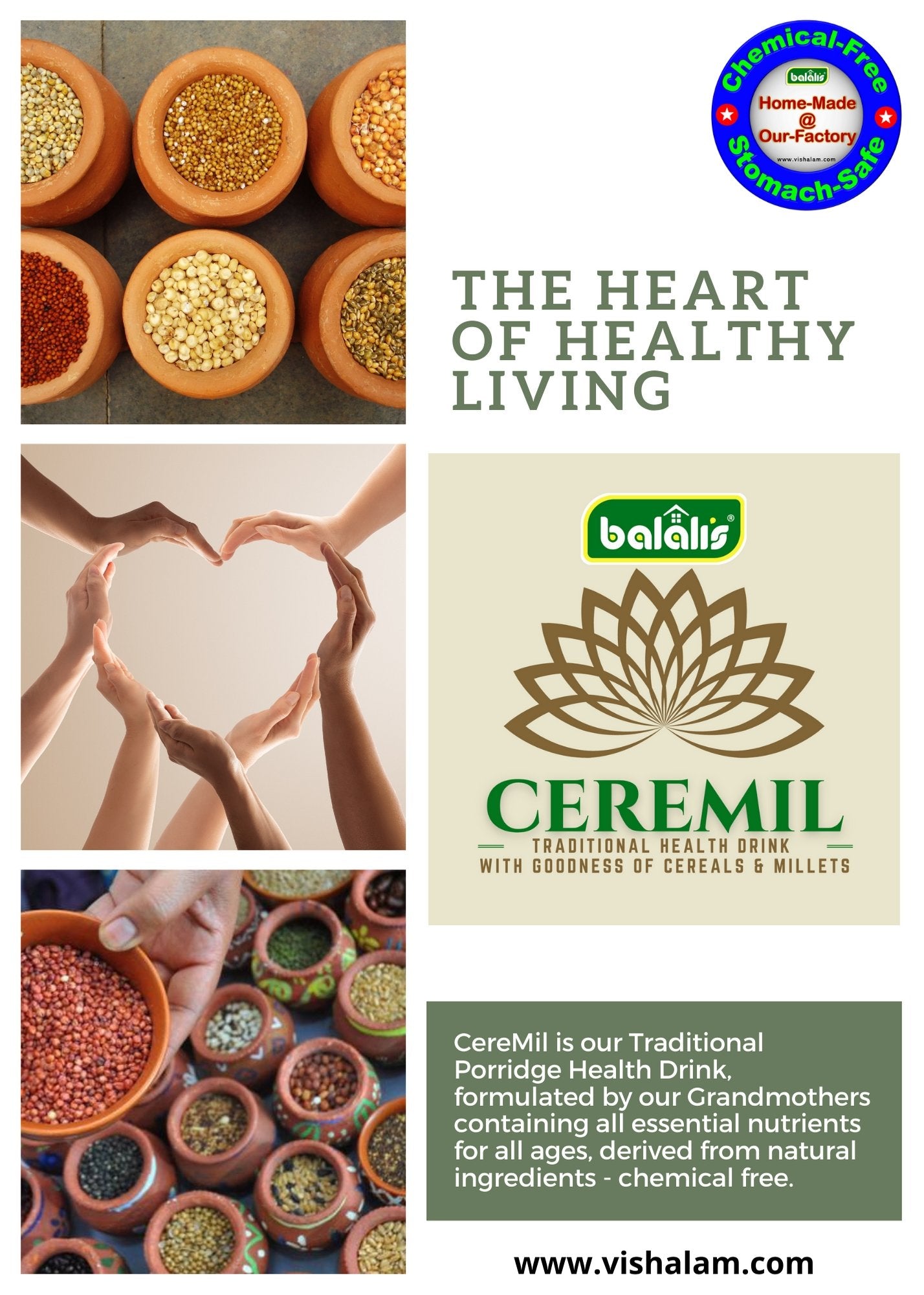 CereMil - Instant Health Drink ReadyMix - Balali's Vishalam