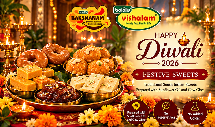 Diwali 2026 - Traditional Sweets - Balali's Vishalam