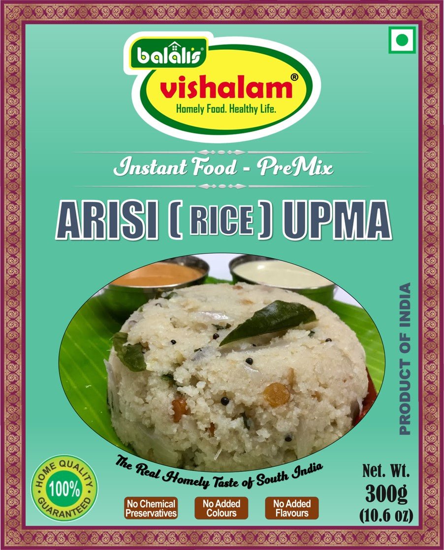 Instant Arisi (Rice) Upma ReadyMix - Balali's Vishalam