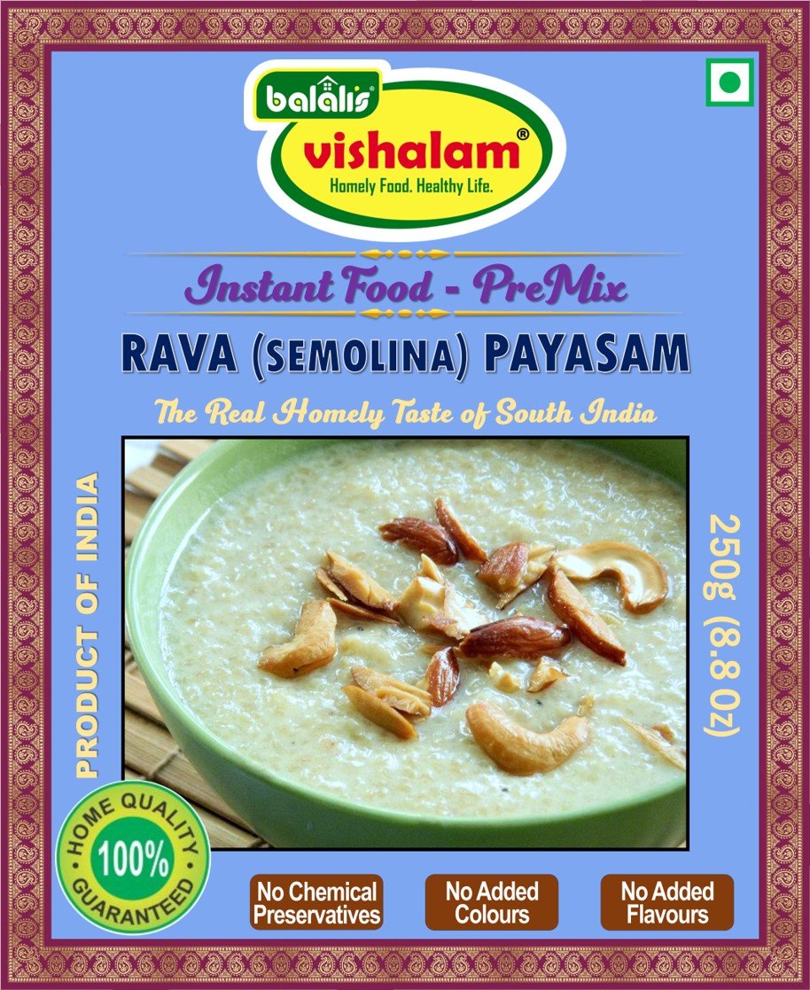 Instant Rava Payasam ReadyMix - 250g - Balali's Vishalam