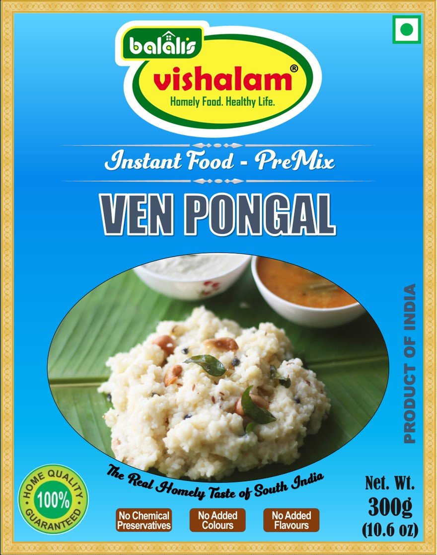 Instant Ven Pongal ReadyMix - Balali's Vishalam