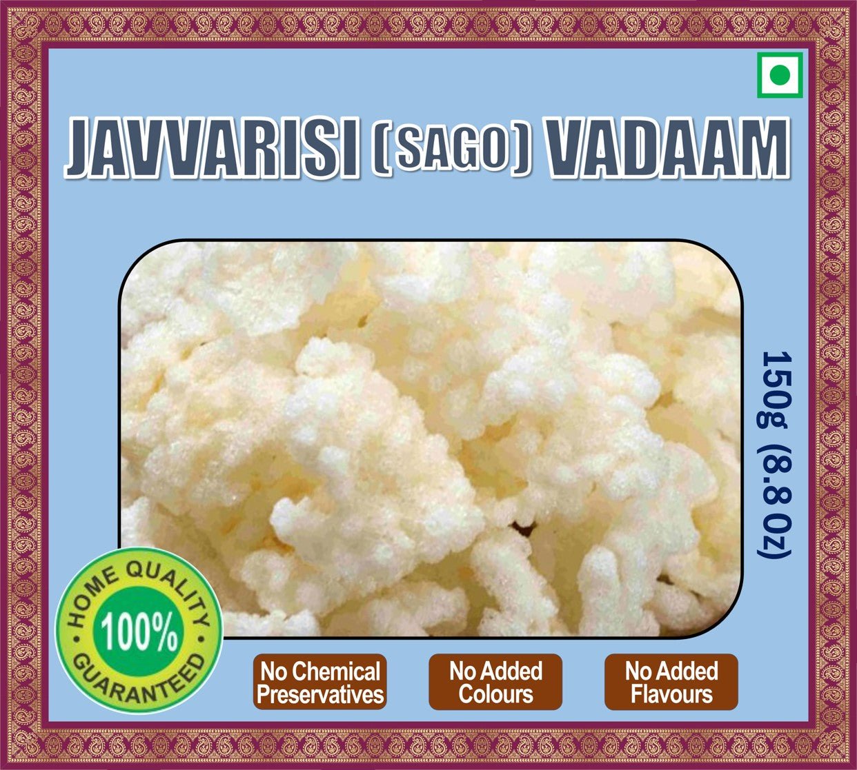 Javvarisi (Sago) Vadaam - 150g - Balali's Vishalam